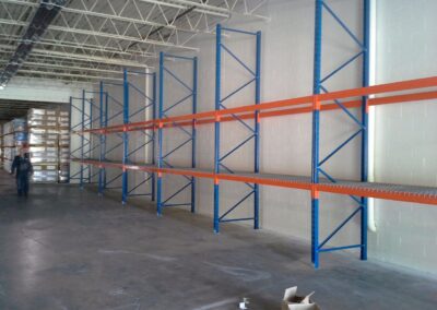 Single Selective Pallet Racking installed for Texas Refinery located in Barrie, Ontario Canada.