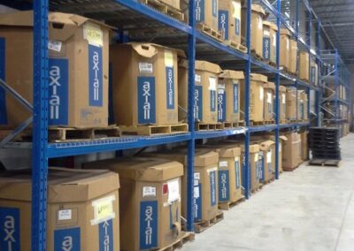 warehouse and storage solutions installed for Teknaform in Bolton, Ontario Canada.