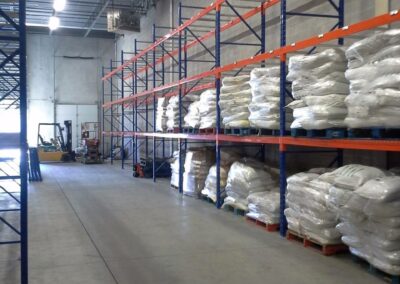 Single Selective Pallet Racking installed for GS Natural Foods in Mississauga, Ontario Canada.