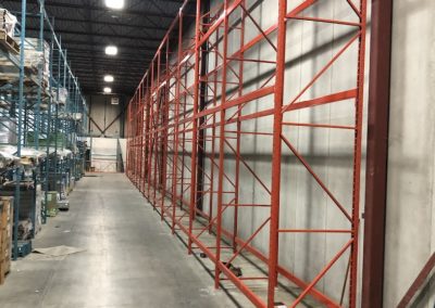 Single Selective redirack pallet racking installed for Probus Logistics in Concord, Ontario Canada.