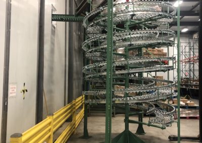 Spiral Gravity Conveyor System installed in Milton, Ontario Canada