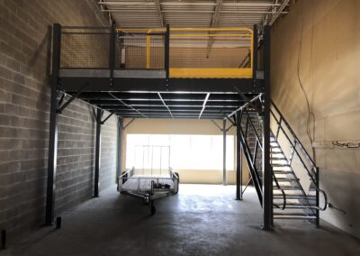 Cogan mezzanine installation for storage