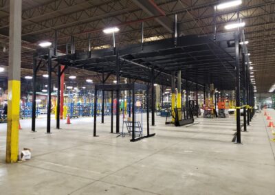 Installation of Cogan Mezzanine Structure, DynaMig in Stratford, Ontario Canada