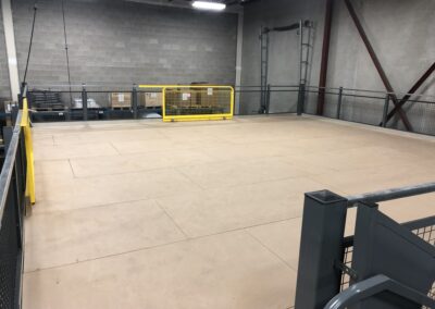 Mezzanine Sliding Gates with ResinDek Flooring in Burlington, Ontario Canada