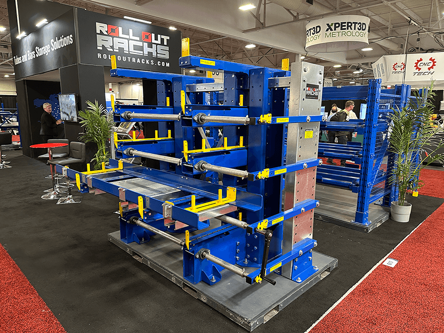 CMTS Tradeshow - Roll Out Cantilever Racking