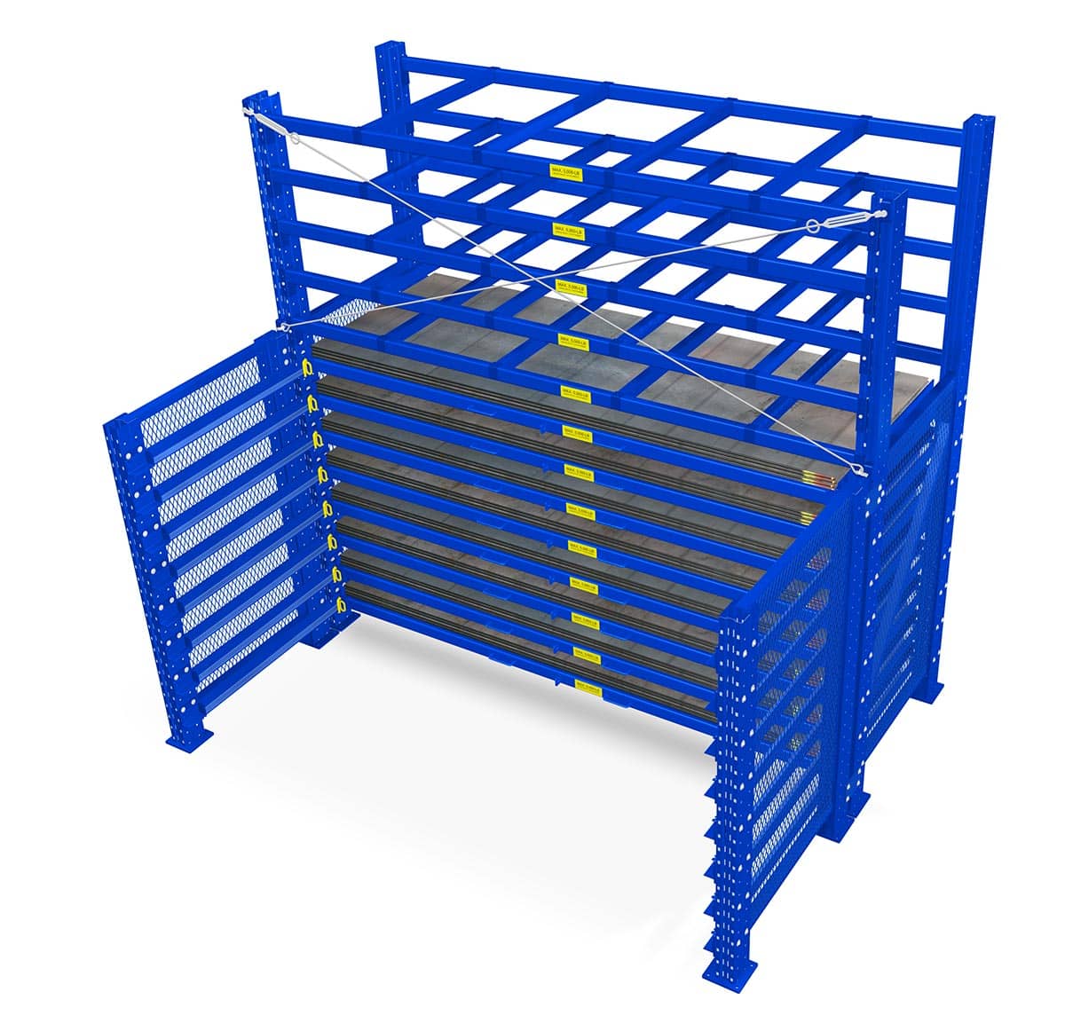 closed-roll-out-hybrid-rack roll out hybrid racking