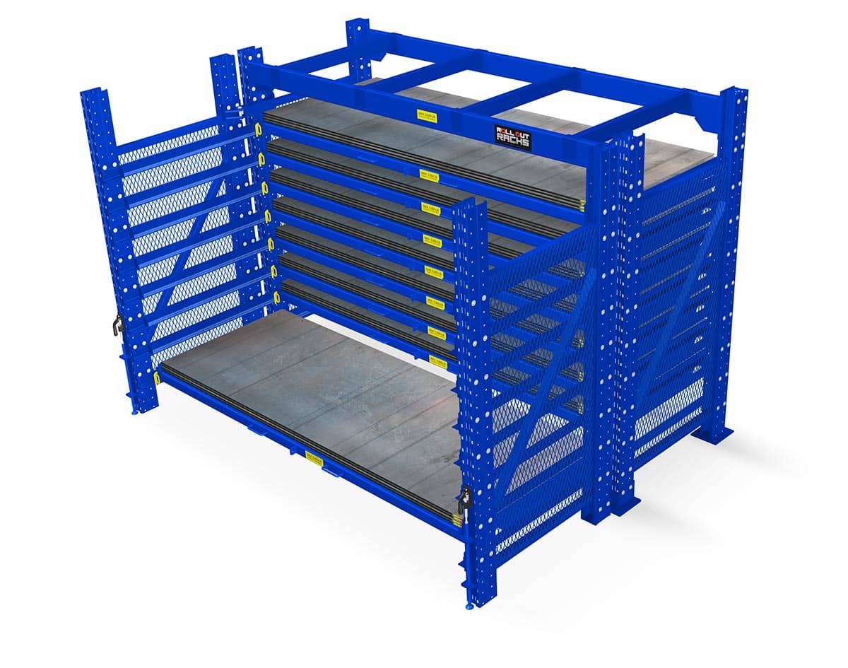 Roll Out Sheet Racking